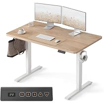 Amazon | FEZIBO 電動 昇降デスク スタンディングデスク 幅120cm 高さ